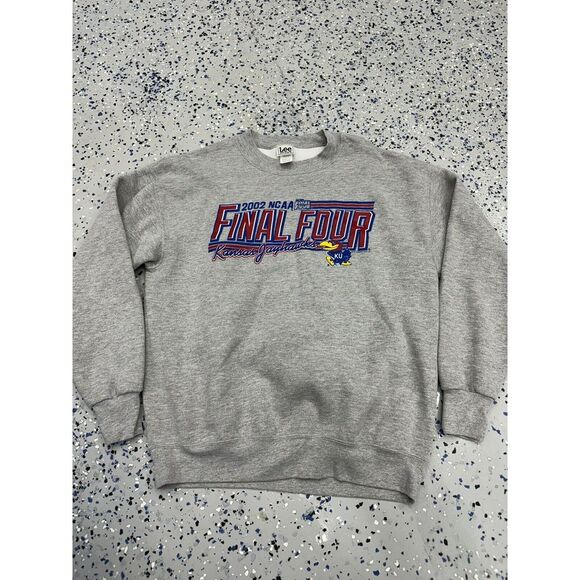 Lee Other - VTG 2002 Kansas Jayhawks Final Four Big Graphic Crew Sweatshirt Lee Large